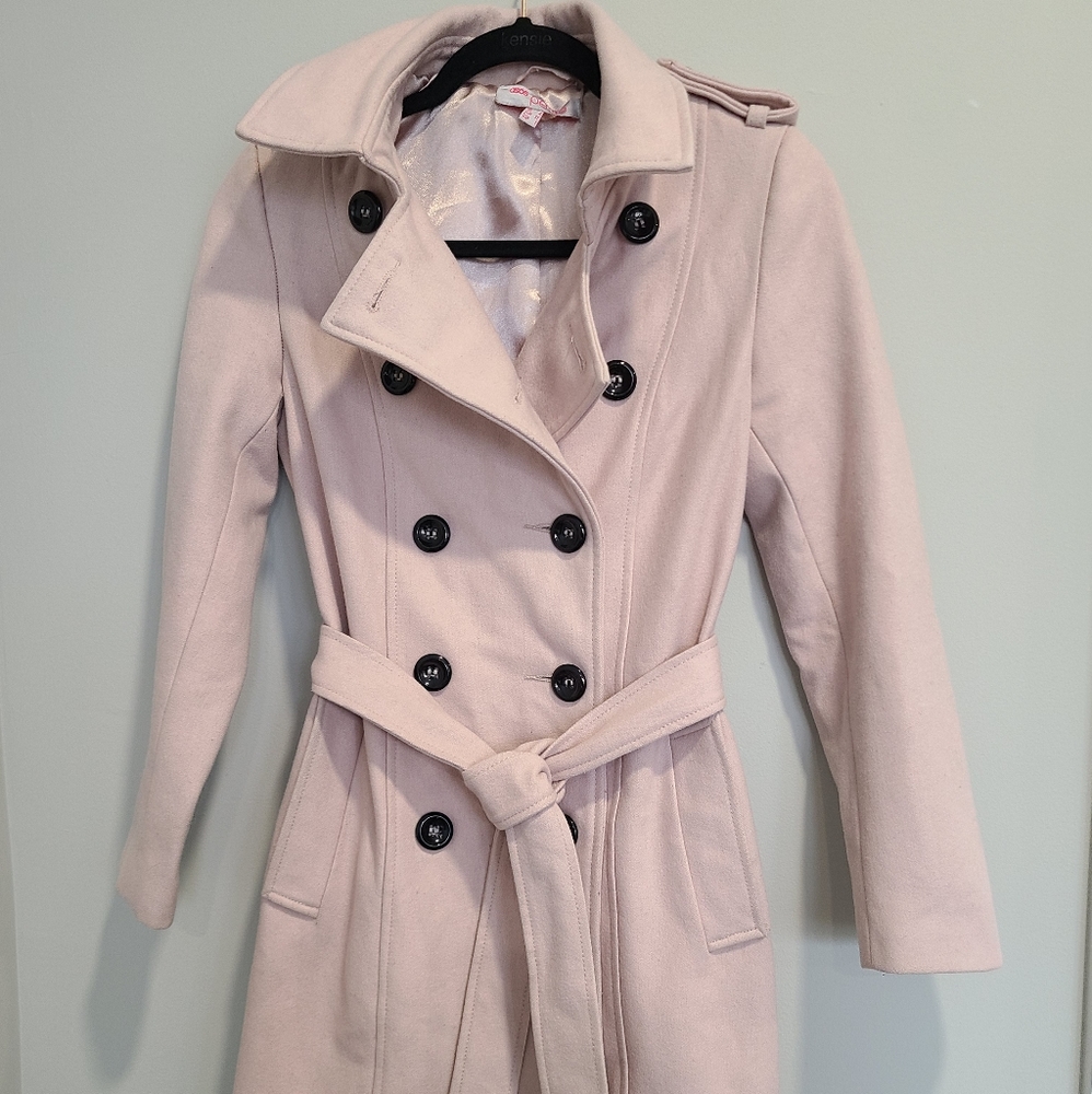 Asos petite pink winter coat in UK 4. US 1